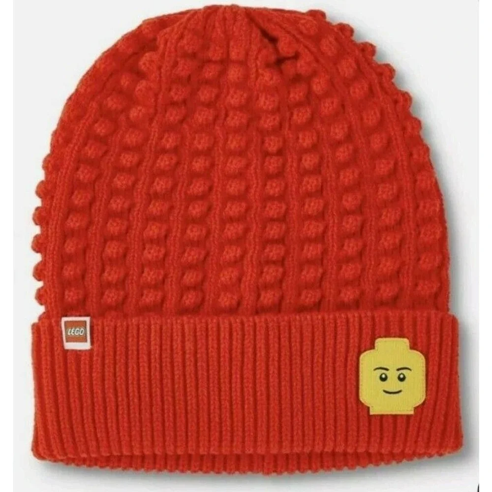 Adult LEGO Minifigure Patch Beanie Hat - LEGO® Collection x Target Red